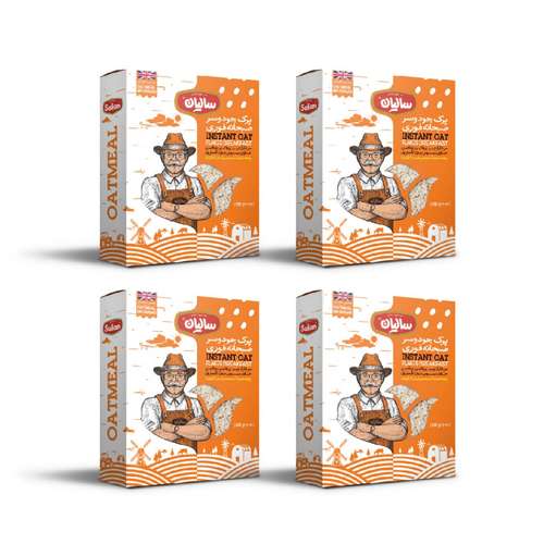 جو دوسر پرک صبحانه صنایع غذایی سالیان - 200 گرم مجموعه 4 عددی