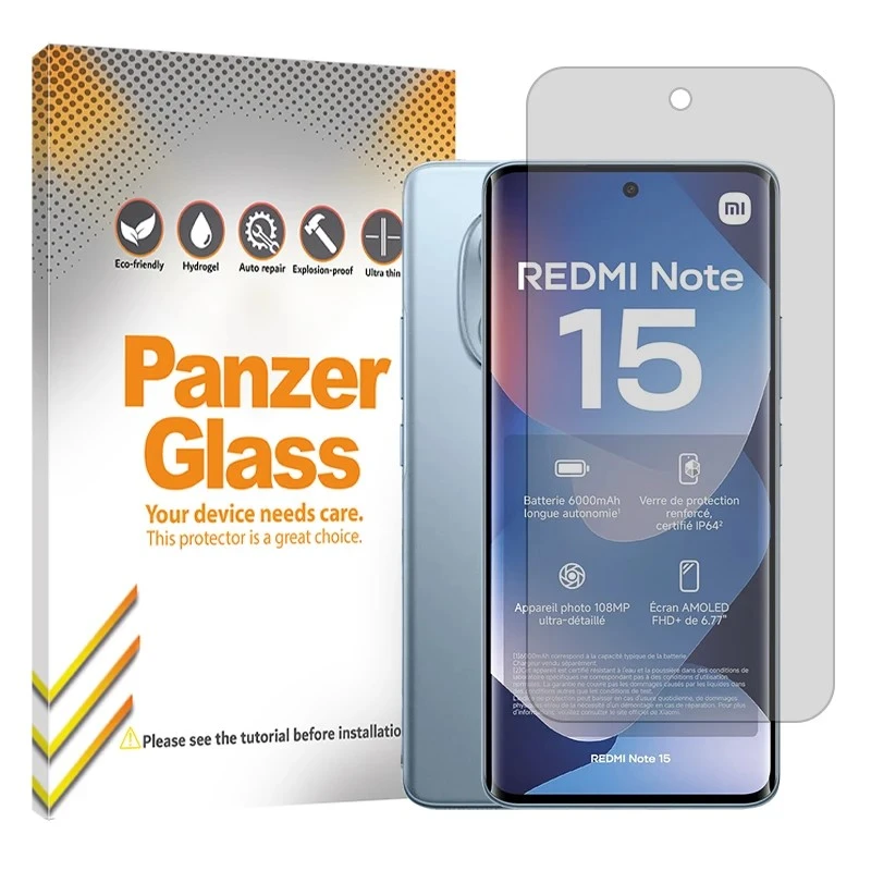 محافظ صفحه نمایش شفاف پنزر گلس مدل هیدروژلی مناسب برای گوشی موبایل شیائومی Redmi Note 15 4G
