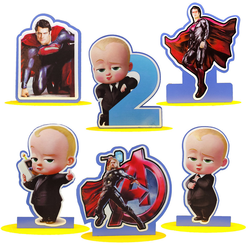 استند روميزي مدل بچه رئيس، سوپرمن مجموعه 6 عددي