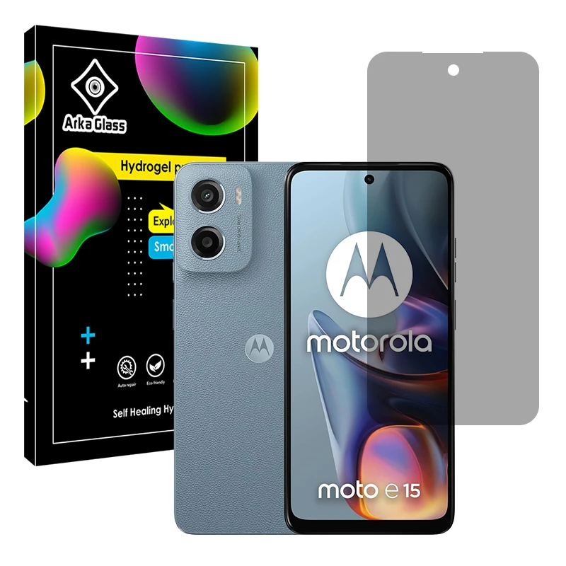 محافظ صفحه نمایش حریم شخصی آرکا گلس مدل Tough مناسب برای گوشی موبایل موتورولا Moto E15
