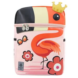 کوله پشتی دخترانه بانی تو طرح Flamingo تک سایز