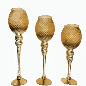 شمعدان مدل توپی مجموعه 3 عددی