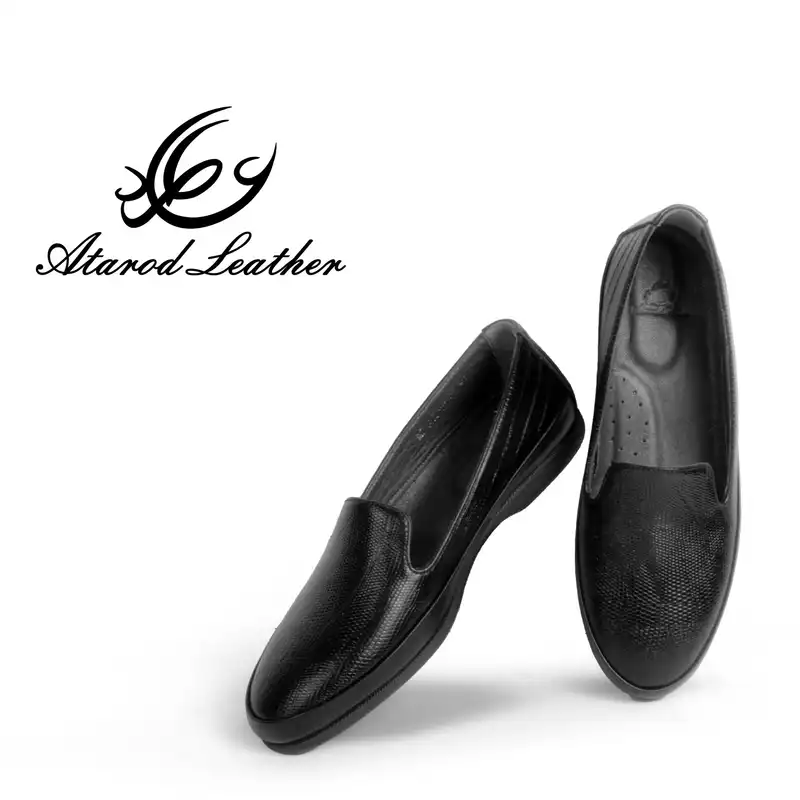 کفش کالج زنانه چرم عطارد مدل چرم طبیعی کد SH175