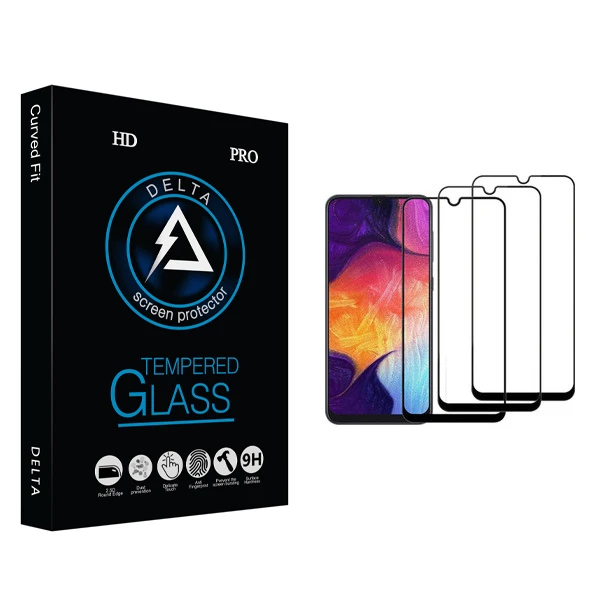 محافظ صفحه نمایش دلتا مدل Fit مناسب برای گوشی موبایل سامسونگ Galaxy A10 بسته سه عددی