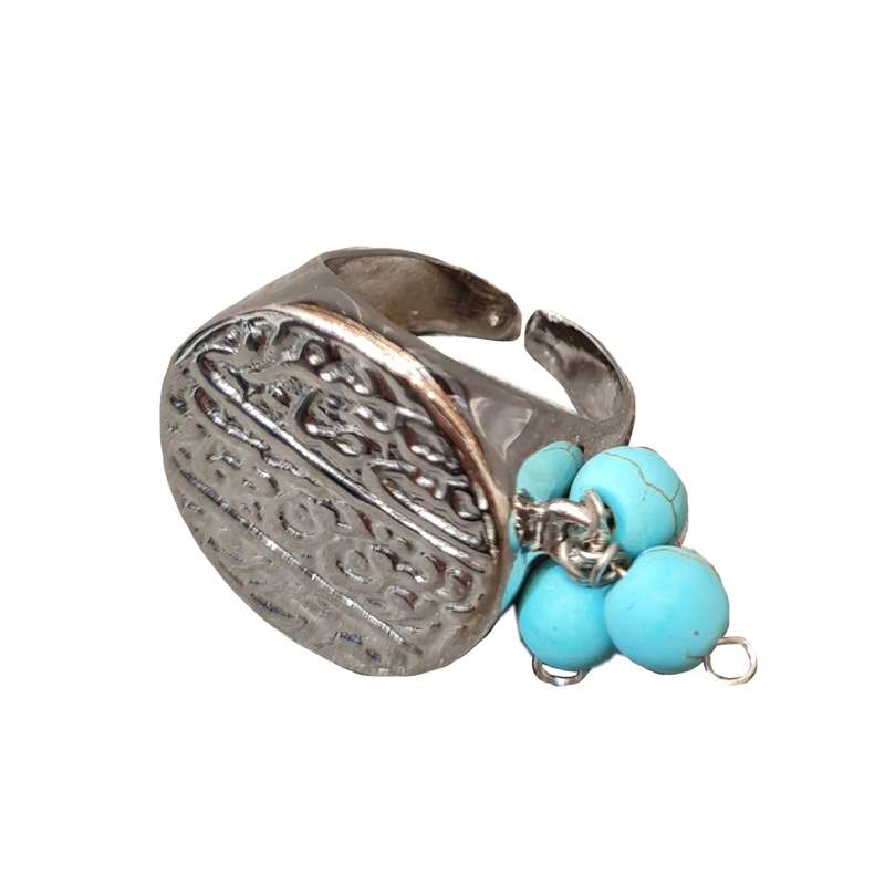 انگشتر زنانه مدل صاحب قرانیه فیروزه