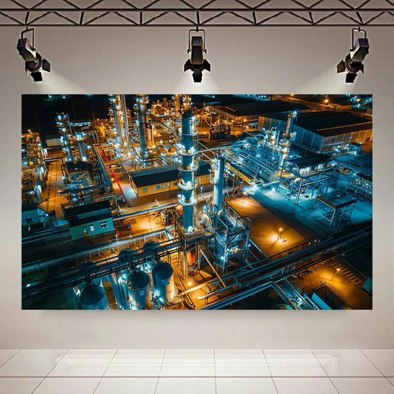  پوستر طرح مخمل پالایشگاه مدل جلوه های صنعتی کد PD20633