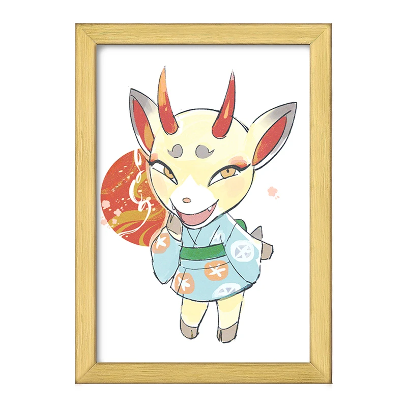 تابلو خندالو طرح بازی انیمال کراسینگ (Animal Crossing) کد 32647