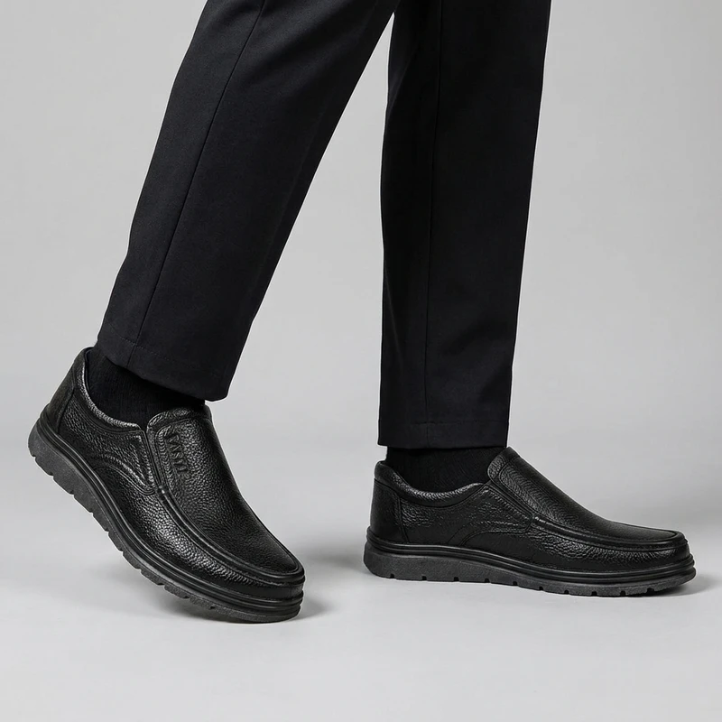 کفش روزمره مردانه چرم طبیعی مدل Comfort Loafer 