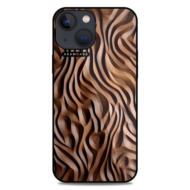 کاور آکام مدل AMC-WA13M-WOOD-7 مناسب برای گوشی موبایل اپل iPhone 13 Mini