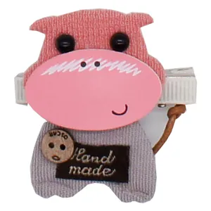 گیره مو دخترانه طرح گاو مدل MoMo_04