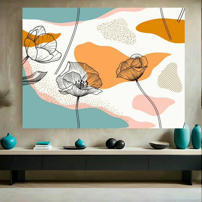  تابلوبوم طرح مخمل گل مدل مینیاتوری کدPY101