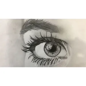نقاشی سیاه قلم نگاه کد 1020