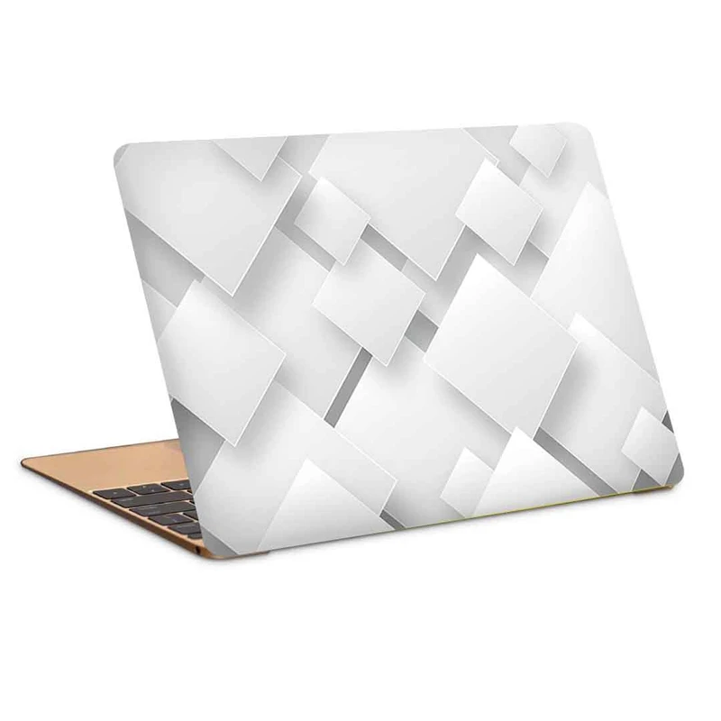استیکر لپ تاپ طرح white abstract 3dکد c-979مناسب برای لپ تاپ 15.6 اینچ