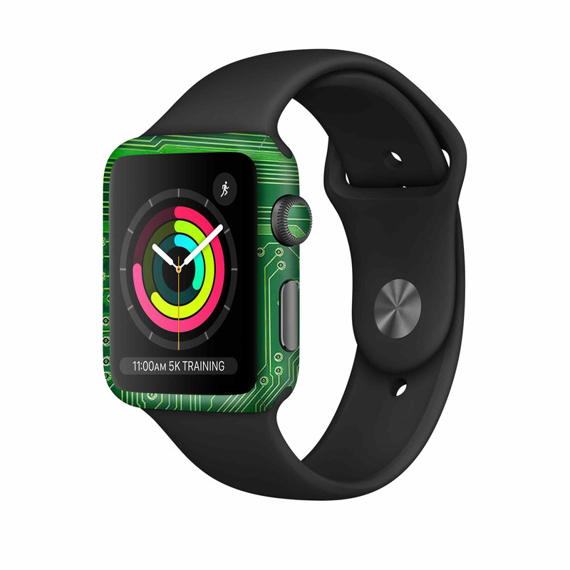 برچسب ماهوت طرح Green_Printed_Circuit_Board مناسب برای اپل واچ Watch 3 42mm