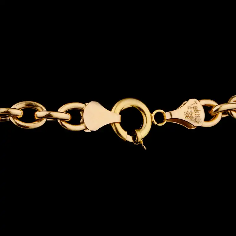 گردنبند طلا 18 عیار زنانه طلای مستجابی مدل 80110