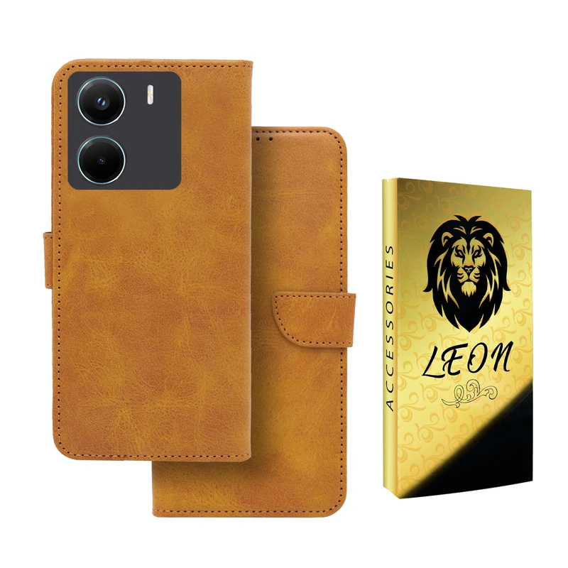 کیف کلاسوری لئون مدل Bors Oro مناسب برای گوشی موبایل شیائومی Poco X7 Pro