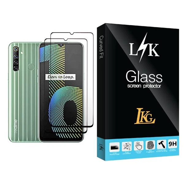 محافظ صفحه نمایش ال کا جی مدل LK Glass MIX002 مناسب برای گوشی موبایل ریلمی Narzo 10 بسته دو عددی