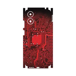 MAHOOT Red_Printed_Circuit_Board-FullSkin Cover Sticker for Motorola Moto G04s