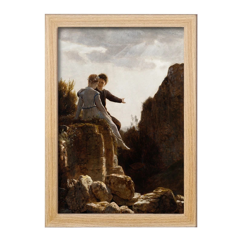 تابلو خندالو مدل نقاشی ماه عسل اثر آرنولد بوکلین کد F12384