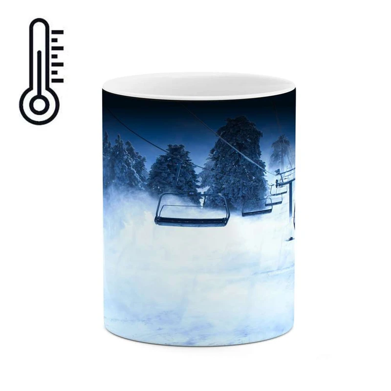 ماگ حرارتی کاکتی مدل منظره برفی کد mgh15111