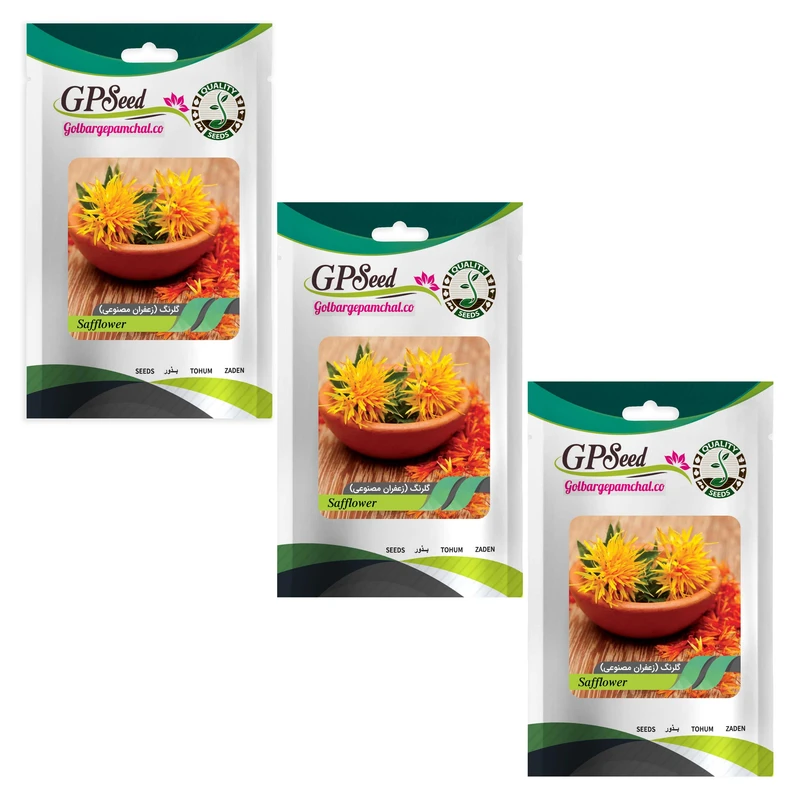 بذر گلرنگ گلبرگ پامچال کد GPF-288 مجموعه 3 عددی