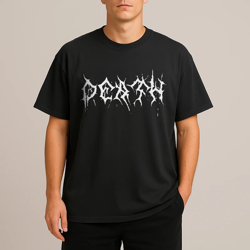 تی شرت آستین کوتاه مردانه مدل گنگ لش دارک