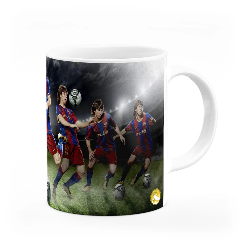 ماگ هومرو طرح تیم باشگاه فوتبال بارسلونا لیونل مسی مدل MG4673