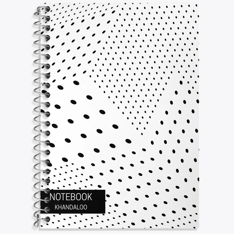 دفتر زبان 50 برگ خندالو مدل دو خط طرح مدرن کد N192