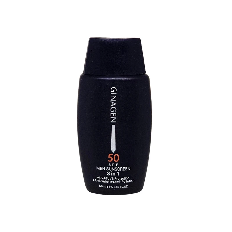 کرم ضد آفتاب بدون رنگ ژیناژن SPF 50 مدل 3in1 ‌مناسب برای انواع پوست حجم 50 میلی‌لیتر