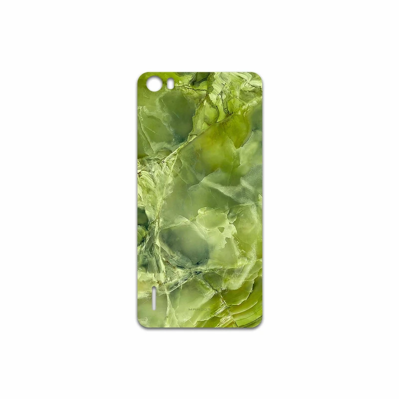 برچسب پوششی ماهوت مدل Green Crystal Marble مناسب برای گوشی موبایل آنر 6
