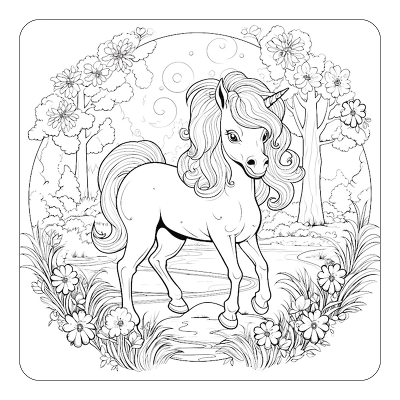 مگنت کاکتی طرح اسب تک شاخ و یونیکورن مدل mp30464