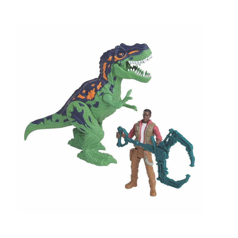 فیگور مدل ست بازی شکارچیان دایناسور Dino Valley طرح Ranger and Dinosaur مجموعه 3 عددی