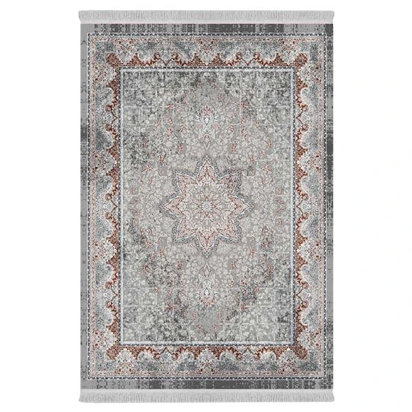 فرش پارچه‌ای دفه مدل فرشینه طرح مدرن کد 40