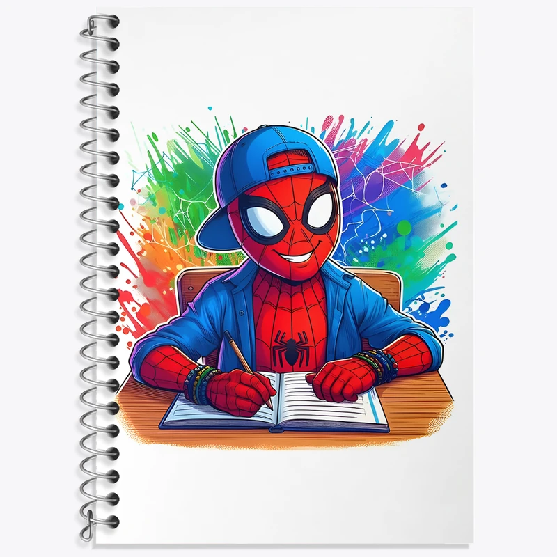 دفتر لغت 50 برگ خندالو طرح مرد عنکبوتی (Spider Man) کد N4617