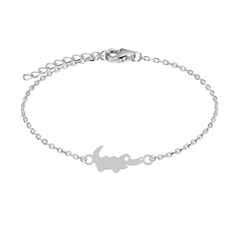 دستبند زنجیری زنانه هایکا مدل کارتونی تمساح کد z.dh202