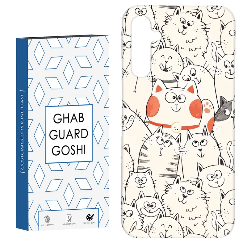 کاور قاب گارد گوشی طرح گربه کد Dimo-024 مناسب برای گوشی موبایل سامسونگ Galaxy A14