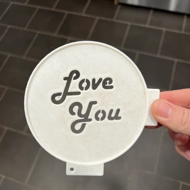 شابلون تزیین قهوه مدل LOVE شابلون تزیین قهوه مدل LOVE