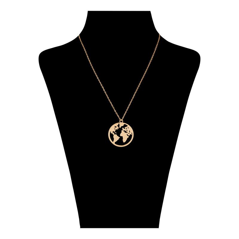 گردنبند طلا 18 عیار زنانه گلدم مدل PE-1310027