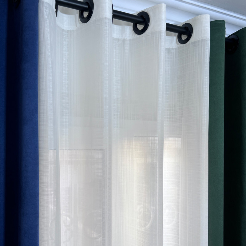 پرده مدل پانچ حریر شانتون سایز 280x300 سانتی‌متر