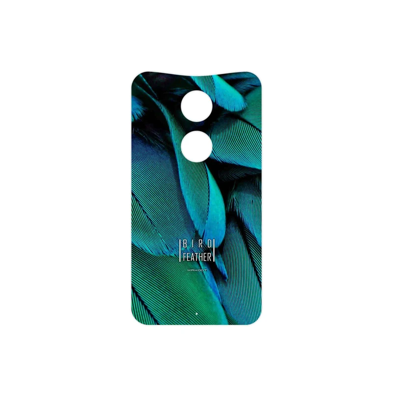 برچسب پوششی ماهوت مدل Green Feather مناسب برای گوشی موبایل موتورولا Moto X 2014