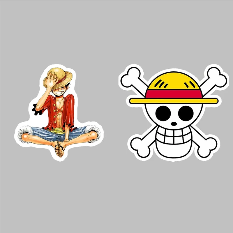 استیکر لپ تاپ کارنیکا طرح انیمه وان پیس لوفی مدل Luffy One Piece Anime-2222282 مجموعه 2 عددی