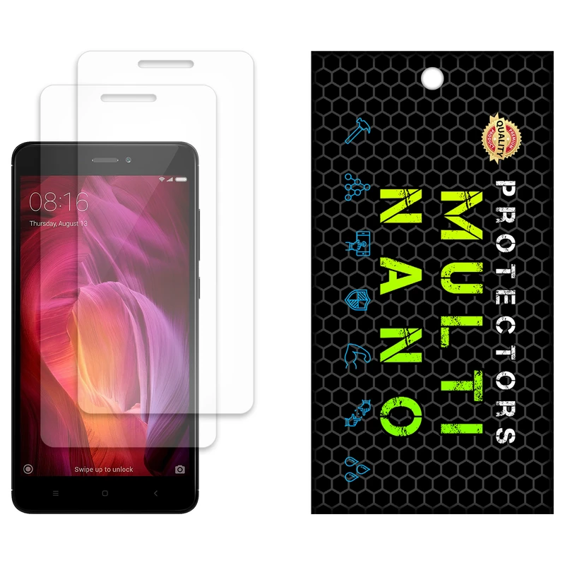 محافظ صفحه نمایش مات مولتی نانو مدل X-S2M مناسب برای گوشی موبایل شیائومی Redmi Note 4 (MediaTek) بسته دو عددی
