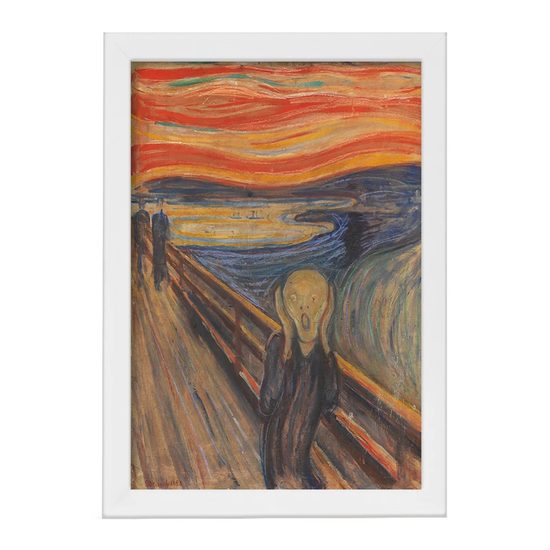 تابلو خندالو مدل نقاشی جیغ اثر ادوارد مونک کد F12489
