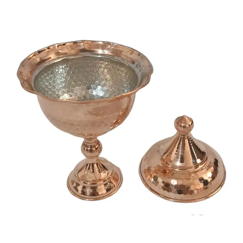 قندان مسی مدل پایه دار کد H-2057