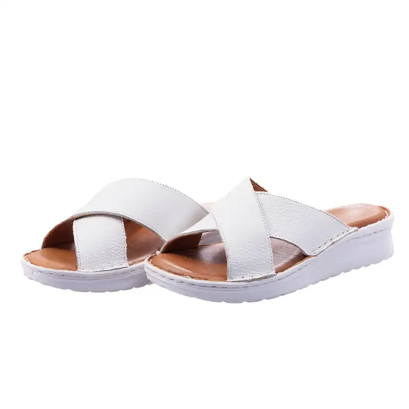 دمپایی زنانه ماکسیم مدل نهال رنگ سفید