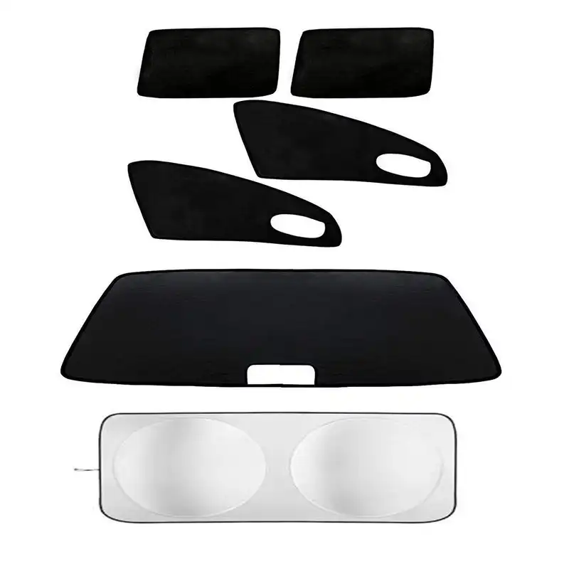 آفتاب گیر شیشه خودرو لنزووو مدل PERi6 مناسب برای پژو پارس مجموعه 6 عددی