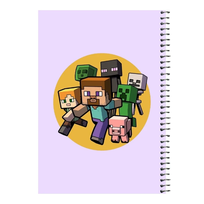 دفتر مشق 80 برگ اس جی مدل ماینکرفت کد۱   