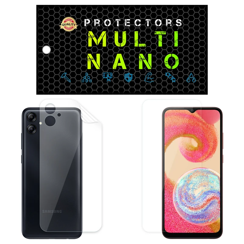 محافظ صفحه نمایش مولتی نانو مدل X-SFT مناسب برای گوشی موبایل سامسونگ Galaxy A04 به همراه محافظ پشت گوشی