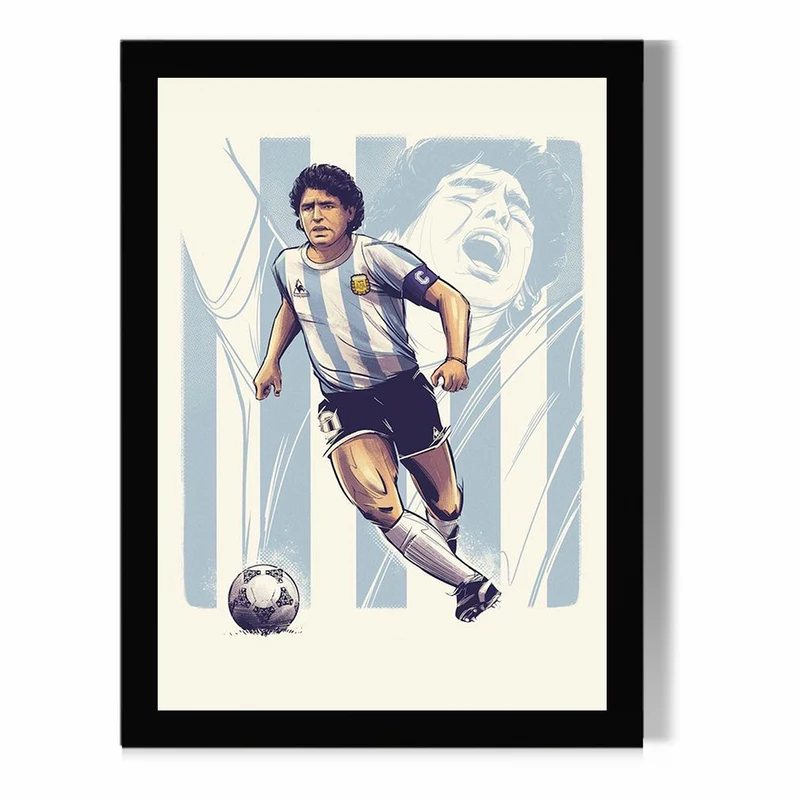 تابلو مدل دیواری طرح دیگو مارادونا Diego Maradona کد FD477
