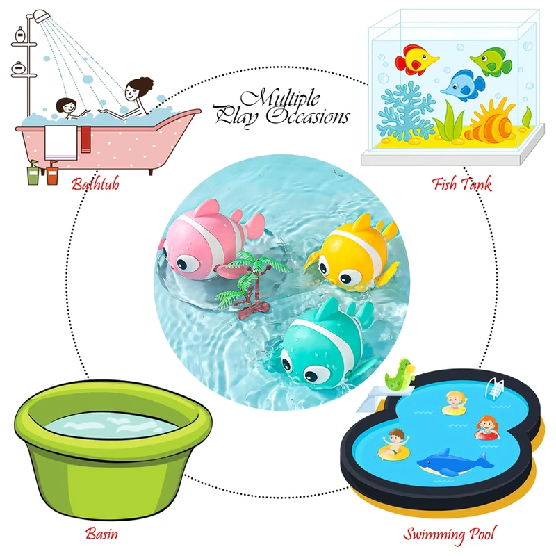 عکس شماره 6 : اسباب بازی حمام دنیای سرگرمی های کمیاب مدل کوکی طرح ماهی کد dsk-a719